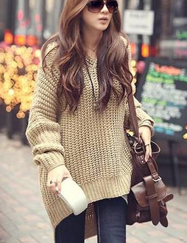 HOT PURE COLOR SWEATER