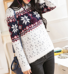 HOT Thick warm snowflake SWEATER