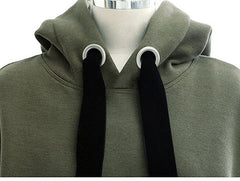 Loose pure color sets hooded fleece sports more pure cotton and wool fleece jumper HIGH QUALITY NOT THE POOR