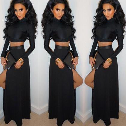 ON SALE STITCHING TWO-PIECE DRESS HOT