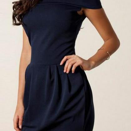 ON SALE LOW COLLAR SHORT ONE SEXY FASHION DRESS