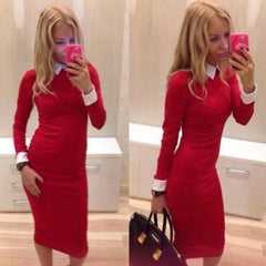 ON SALE HOT CUTE ELEGANT LONG SLEEVE DRESS