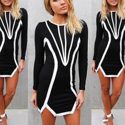 ON SALE HOT FASHION CUTE BLACK DRESS