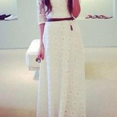 ON SALE FASHION LONG LACE DRESS