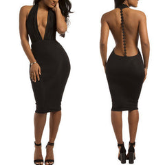 SEXY SHOW BODY BACKLESS HOT DRESS