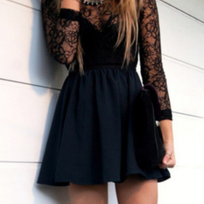 HOT LACE CUTE SEXY DRESS