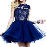 HOT SHINING NET SHORT DRESS WEDDING DRESS