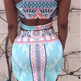 CUTE COLORFUL TWO PIECE DRESS
