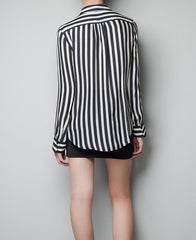 FASHION HOT IRREGULAR STRIPE SHIRT