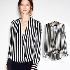 FASHION HOT IRREGULAR STRIPE SHIRT