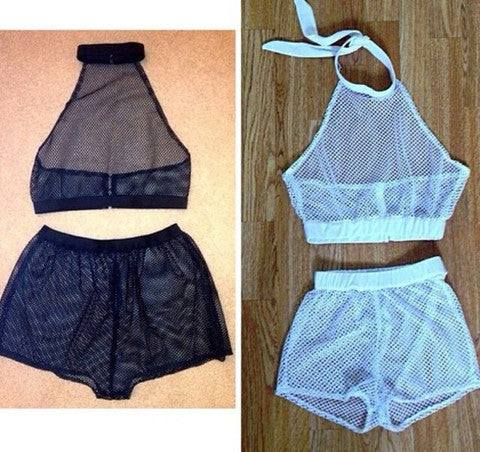 CUTE NET TOP AND BOTTOM