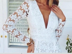 FASHION HOT LACE LONG SLEEVE JUMPSUIT