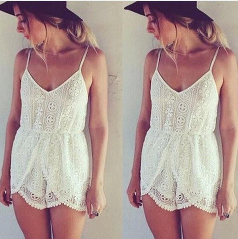 CUTE LACE JUMPSUIT HOT