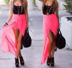 FASHION TWO-PIECE CHIFFON DRESS