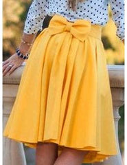 A99945 THREE COLOR BOWKNOT SKIRTS