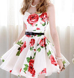 VINTAGE FASHION FLOWER SHOW BODY DRESS HIGH QUALITY FABRIC