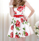 VINTAGE FASHION FLOWER SHOW BODY DRESS HIGH QUALITY FABRIC