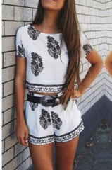 HOT PRINT TWO PIECE OUTFIT ROMPER