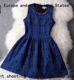 HOT BLUE SHOW BODY ELEGANT DRESS