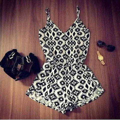 CUTE GEOMETRIC HOT JUMPSUIT ROMPER