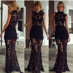 A99937 WATER SOLUBLE LACE DRESS WITH SHORT SLEEVES LONG DRESS