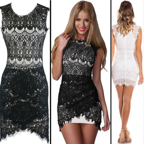 HOT LACE CUTE SEXY FASHION DRESSS