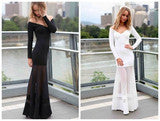 FASHION CUTE LONG NET DRESS